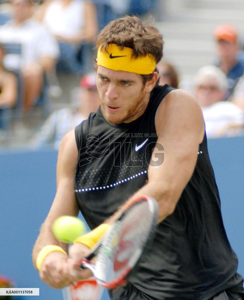 Del Potro in U.S. Open tennis
