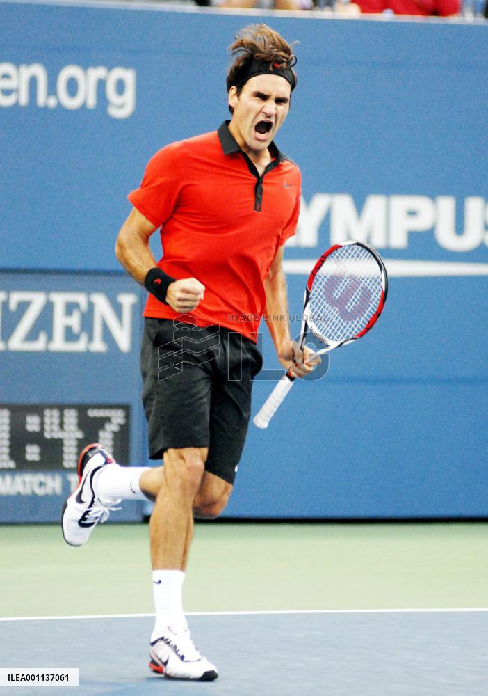 Federer in U.S. Open tennis
