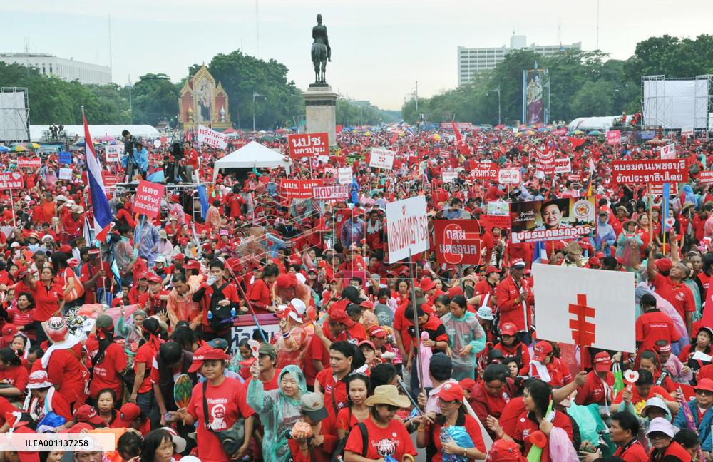 Anti-coup protest held amid tight security in central Bangkok