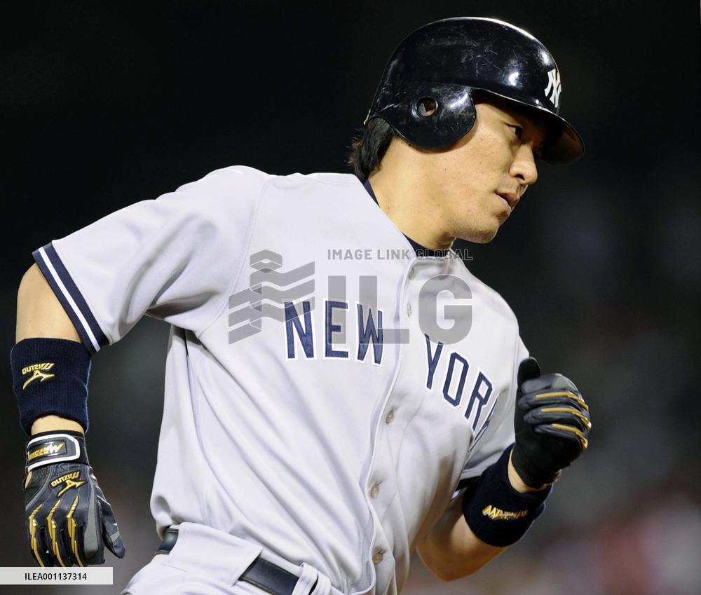 Yankees Matsui hits homer vs Angels