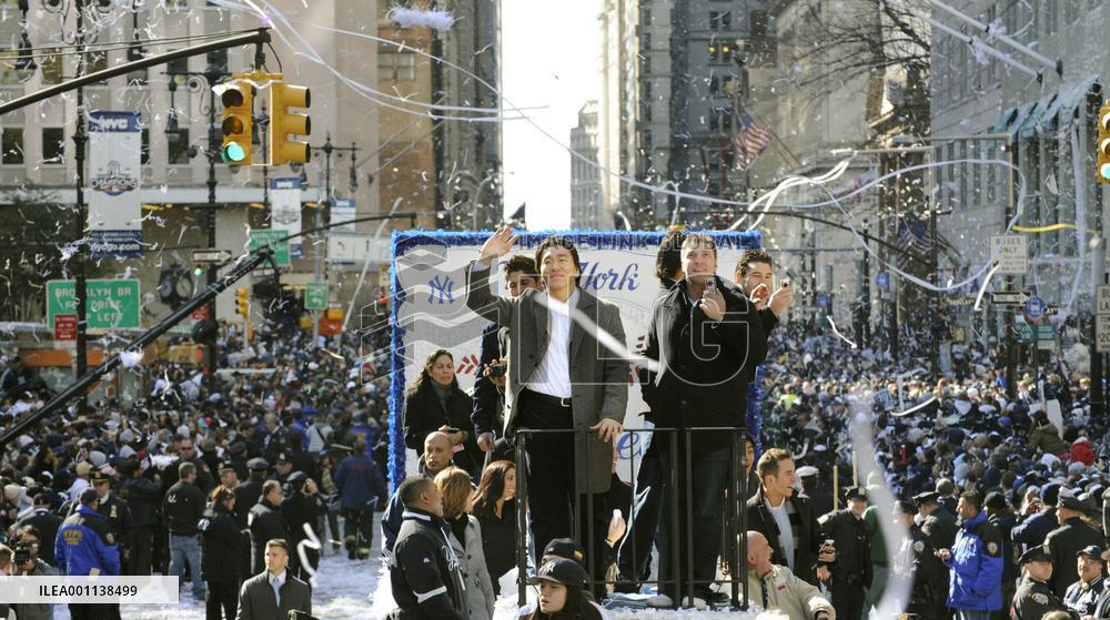 N.Y. Yankees World Series victory parade in N.Y.