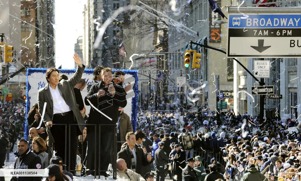 N.Y. Yankees World Series victory parade in N.Y.