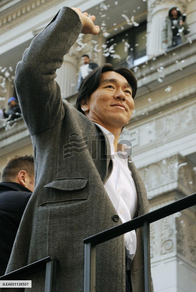 N.Y. Yankees World Series victory parade in N.Y.