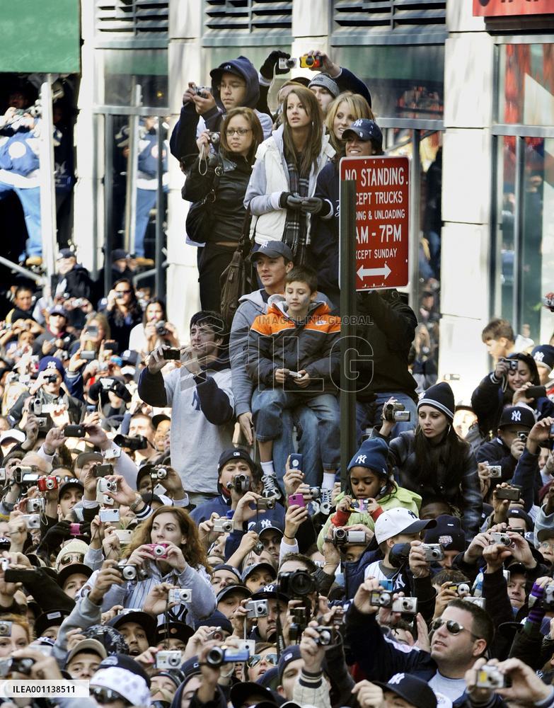 N.Y. Yankees World Series victory parade in N.Y.