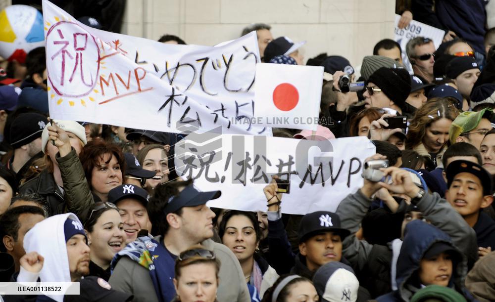 N.Y. Yankees World Series victory parade in N.Y.