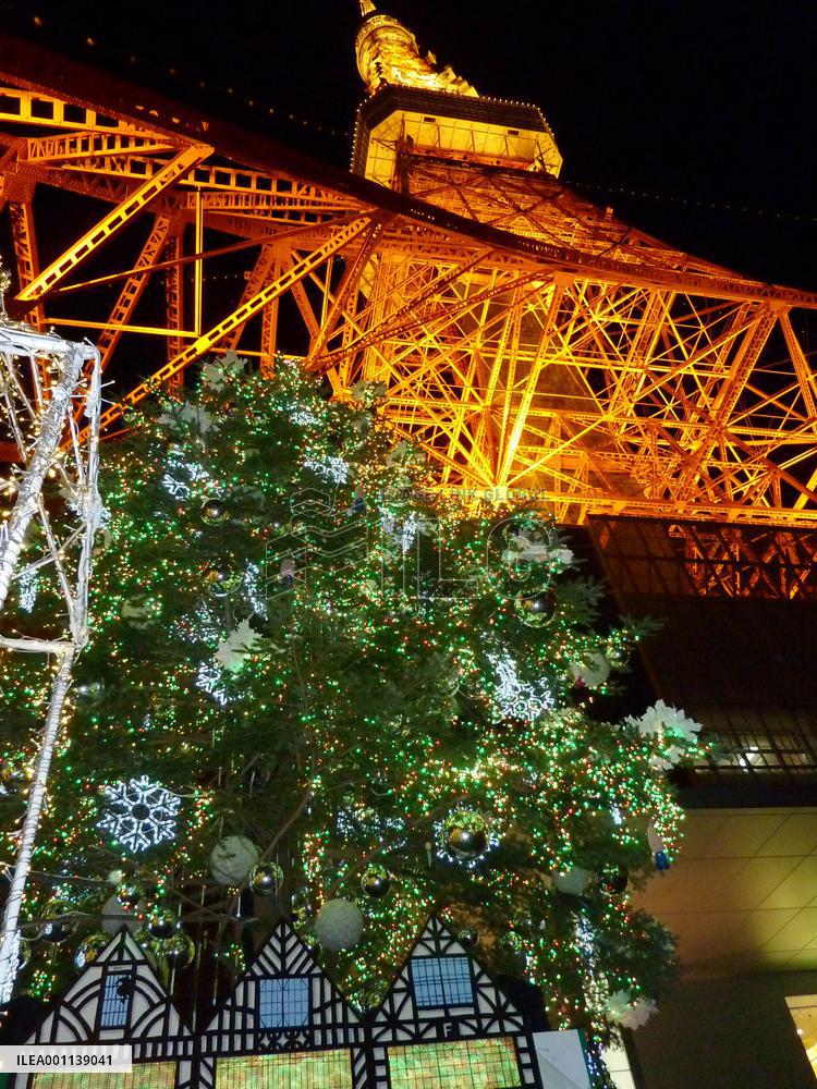 Eco-friendly LEDs illuminate Tokyo's Christmas season