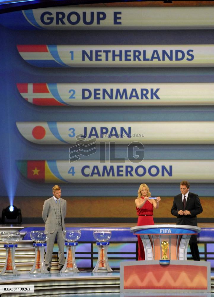 Japan grouped with Netherlands, Cameroon, Denmark in World Cup