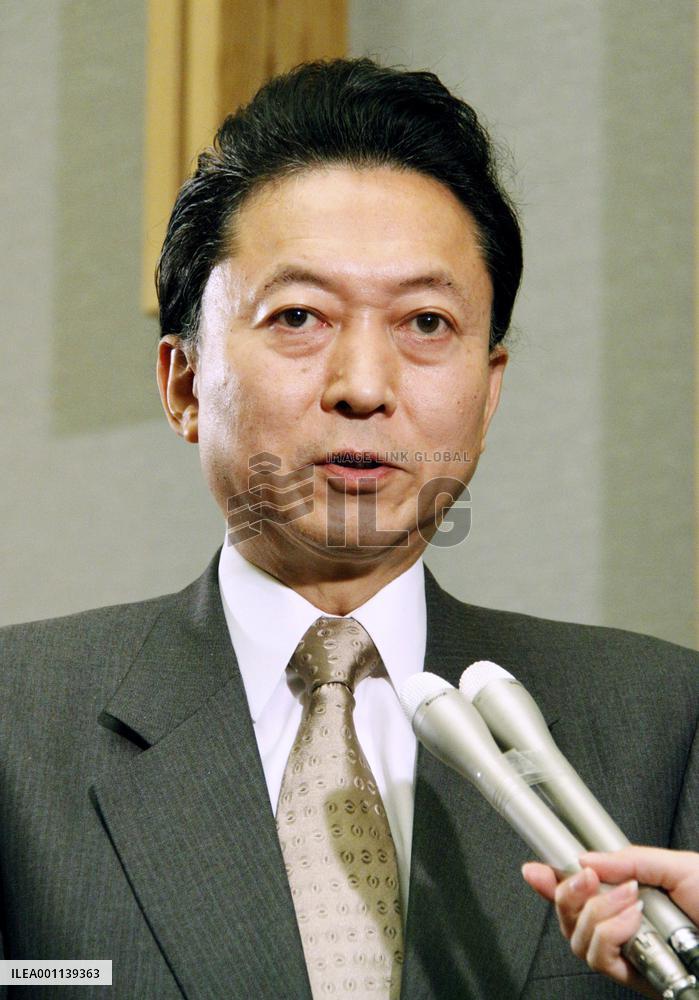 Hatoyama says Japan coming closer to forming policy on Futemma