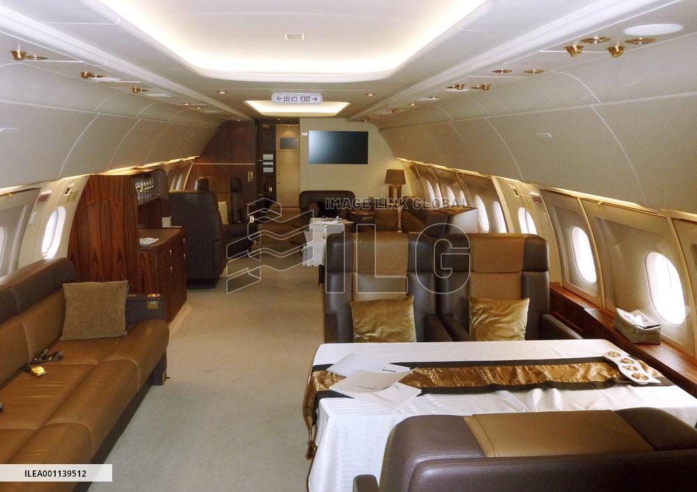 Airbus demonstrates latest business jet at Haneda airport