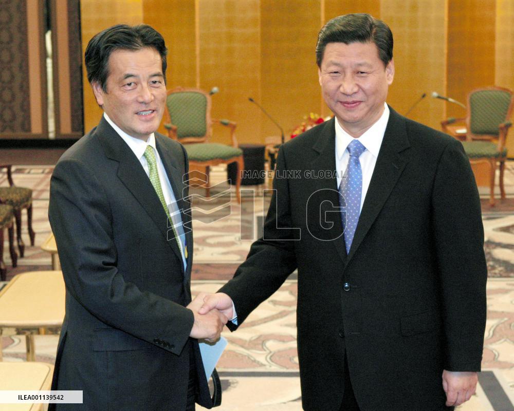 Okada, Chinese Vice President Xi meet