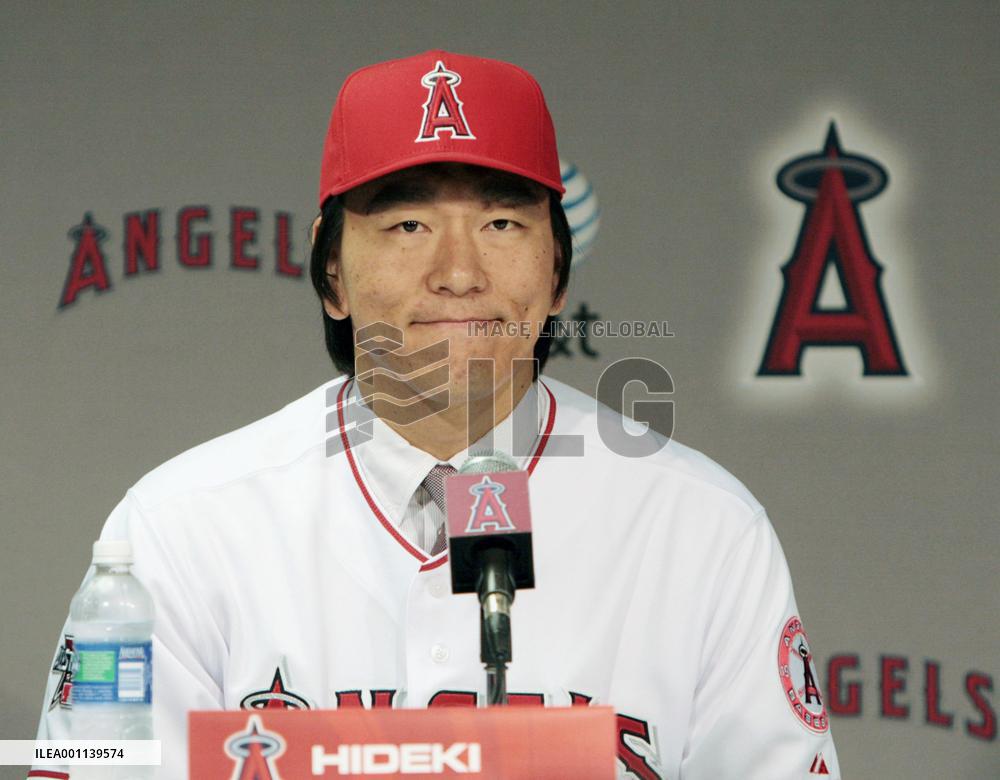 Matsui introduced as Angels player