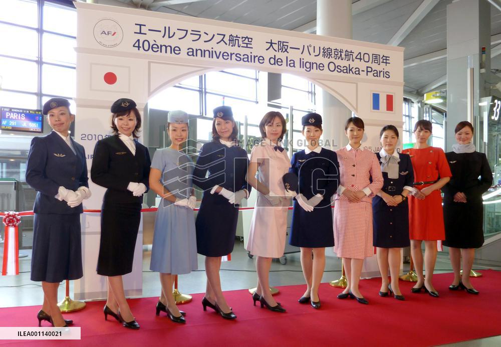 Air France celebrates 40th anniversary of Paris-Osaka flight