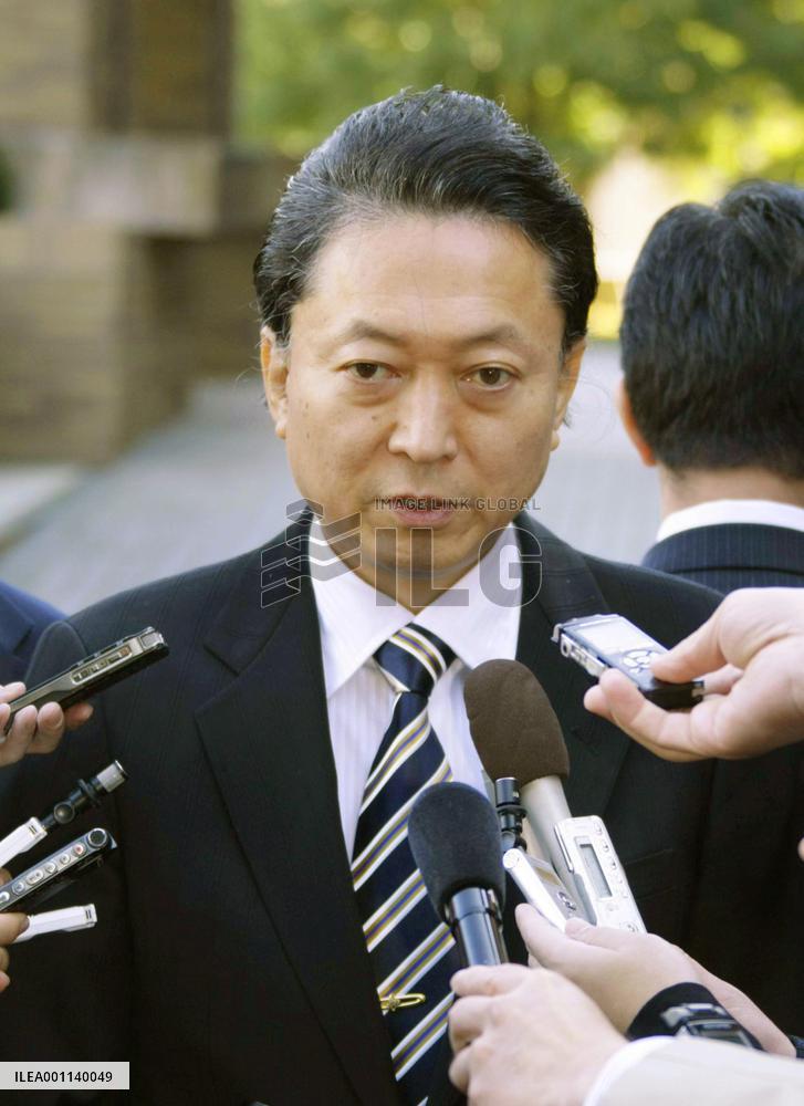 Hatoyama speaks on Fujii's desire to resign