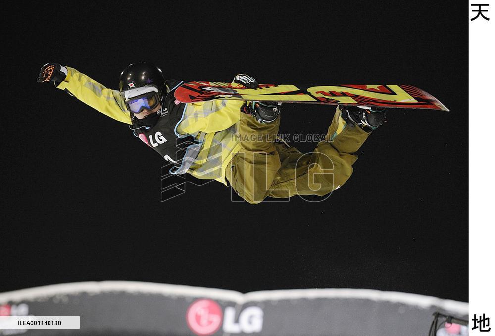 Japan's Murakami wins halfpipe event at Snowboard World Cup