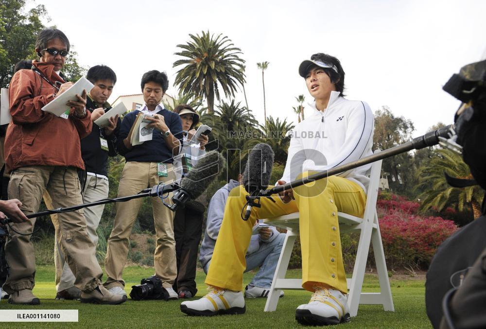 Ishikawa practices before Northern Trust Open in California