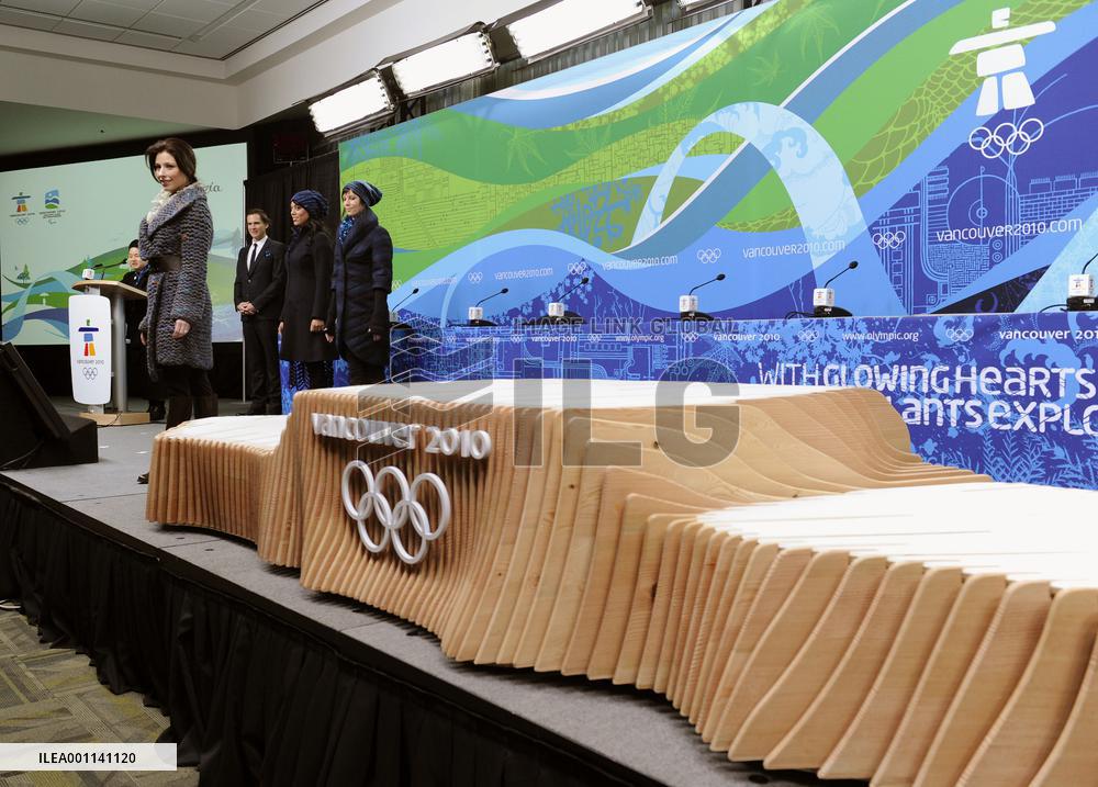 Vancouver Olympic podium and costumes unveiled