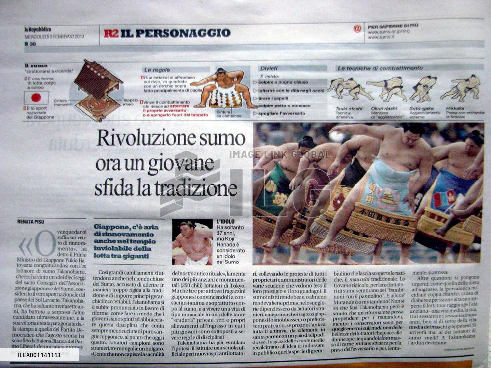 Sumo reform hits headlines in Italy