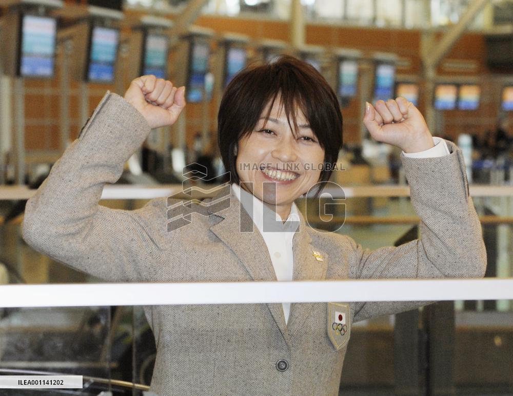 Japan athletes arrive in Olympic village