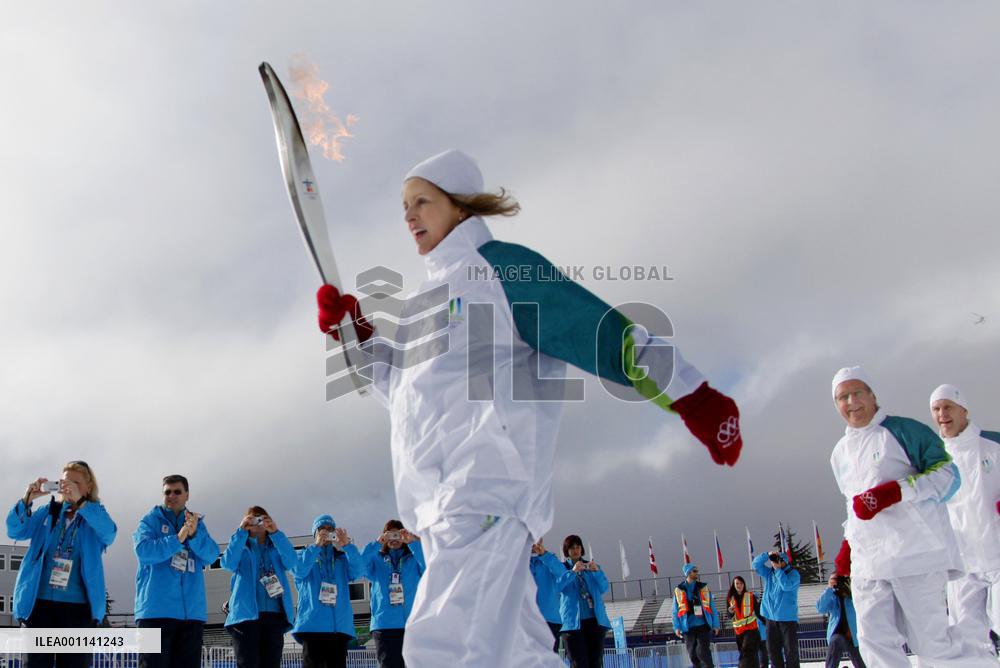 Olympic flame arrives in Whistler