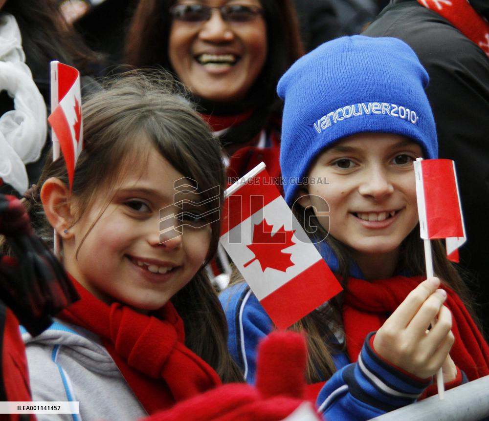 Olympic torch arrives in Vancouver
