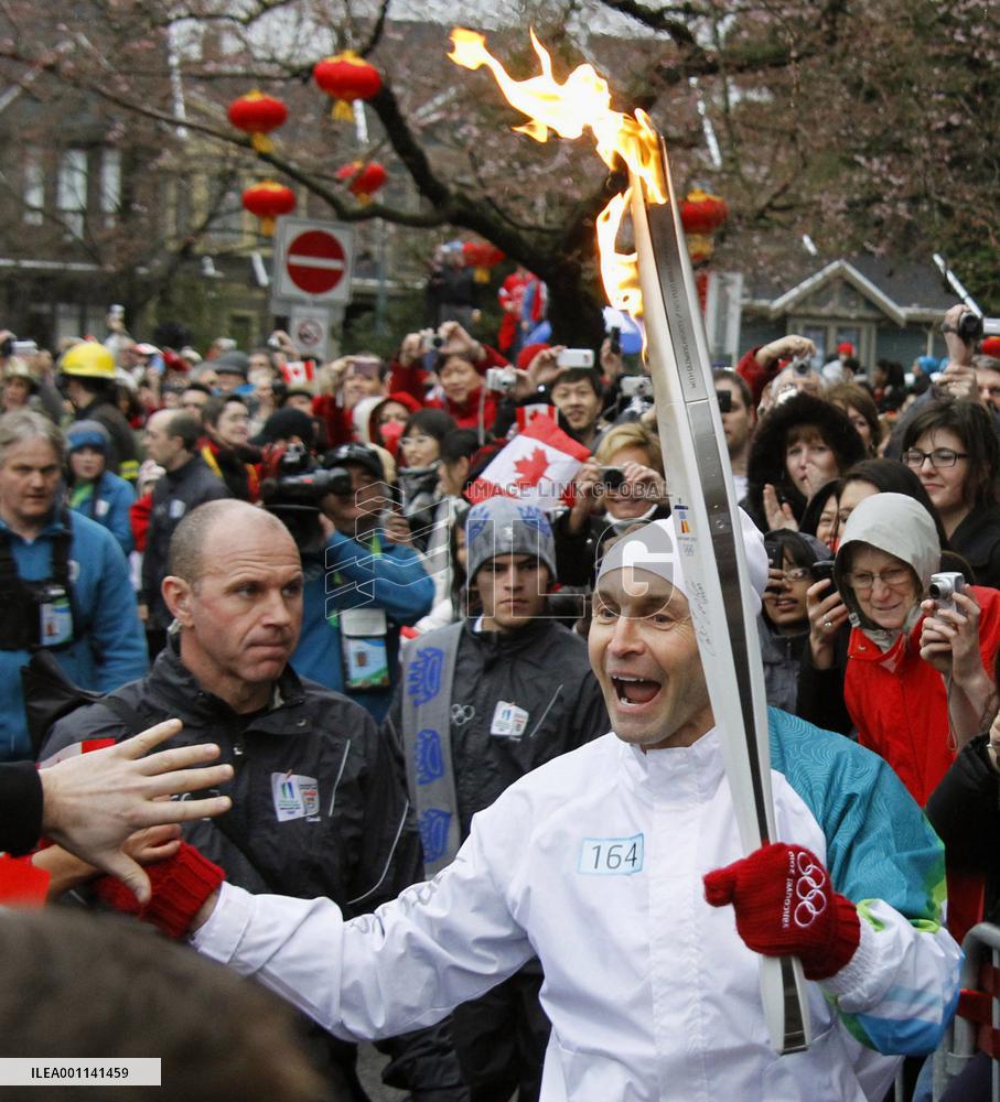 Olympic torch arrives in Vancouver