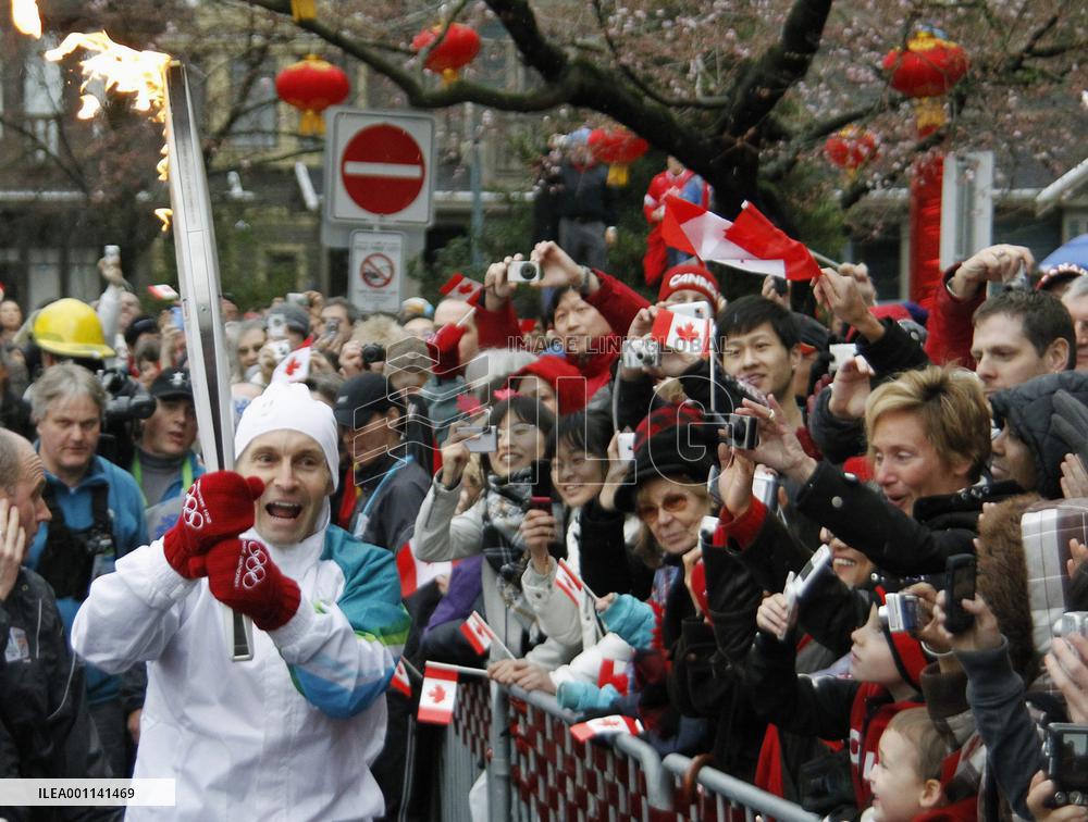 Olympic torch arrives in Vancouver