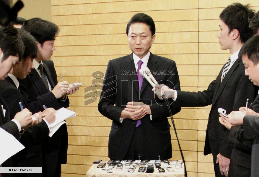 Hatoyama says will not raise sales tax in his 4-yr term