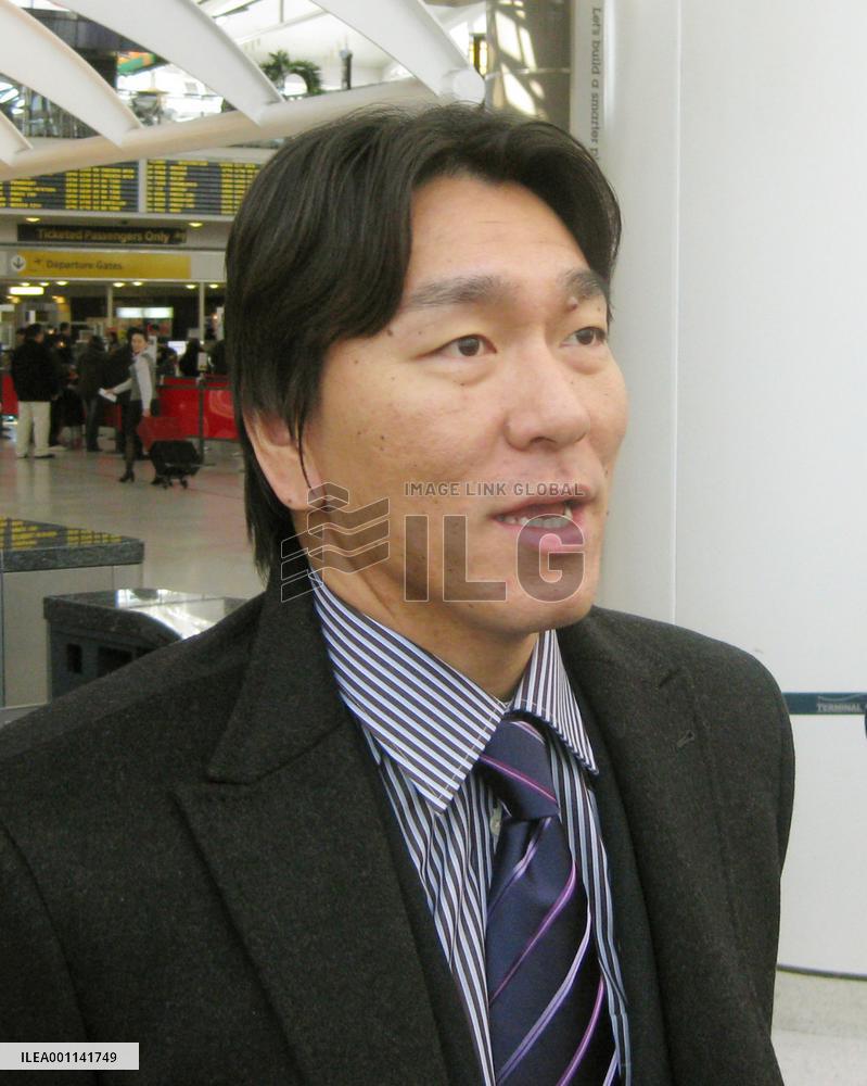 Matsui arrives in U.S. to join L.A. Angels spring camp