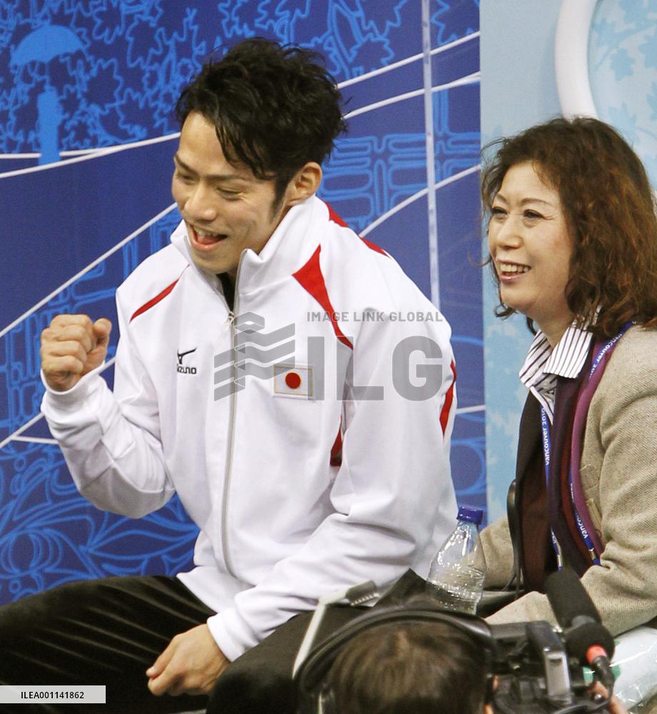 Japan's Takahashi performs in men's short program