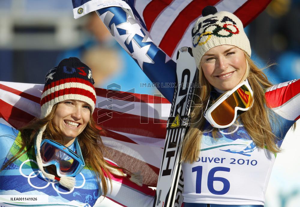 Vonn, Mancuso of U.S. win gold, silver in women's downhill