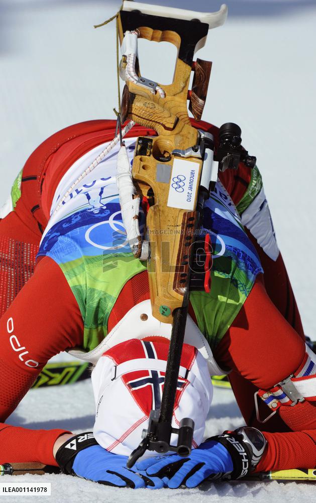 Berger wins gold in women's 15 km individual biathlon