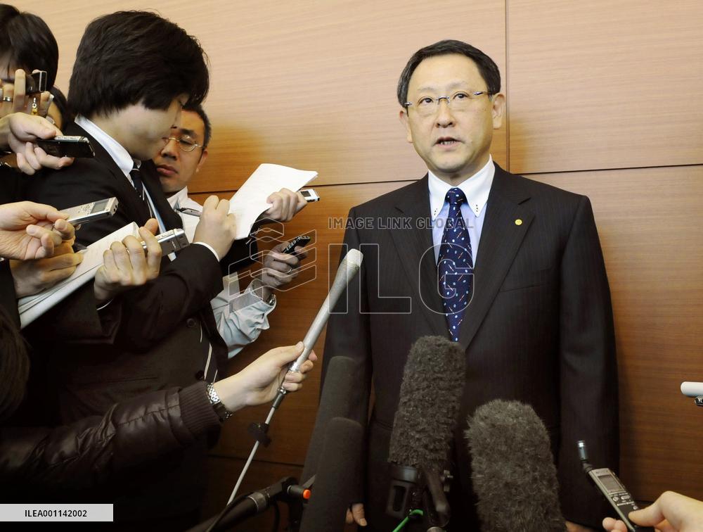 Toyota pres. to speak at U.S. hearing