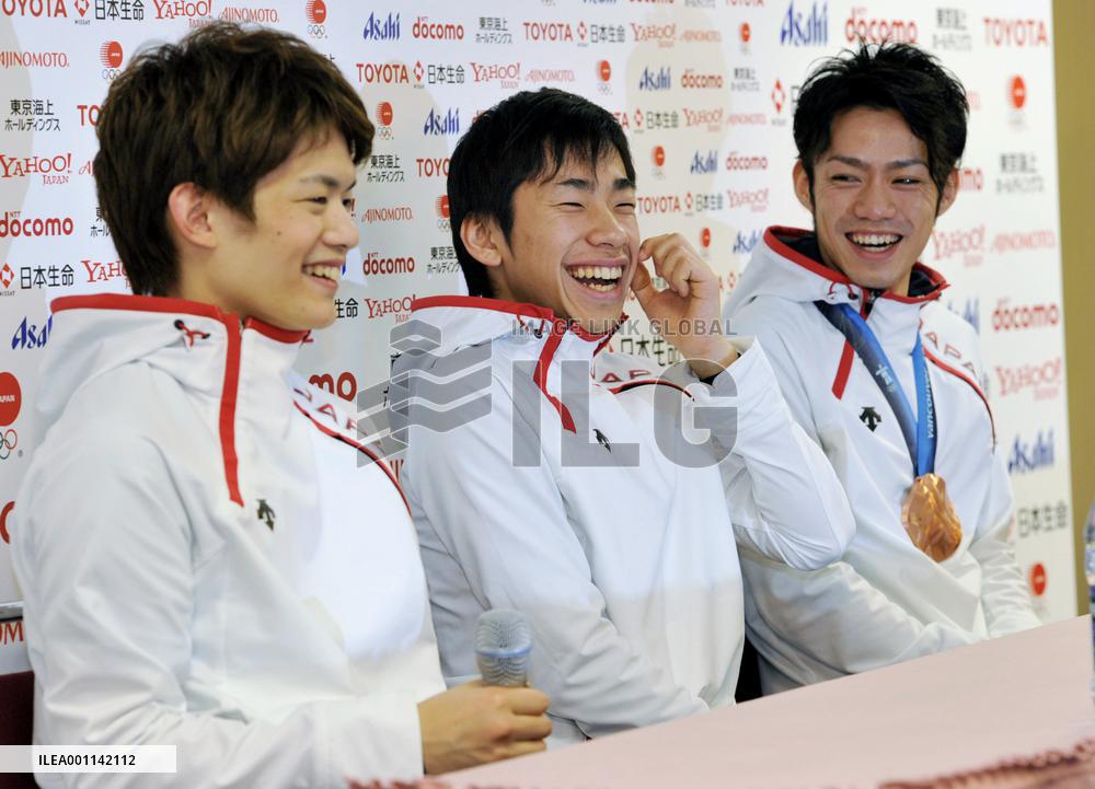 Takahashi, Oda, Kozuka give press conference