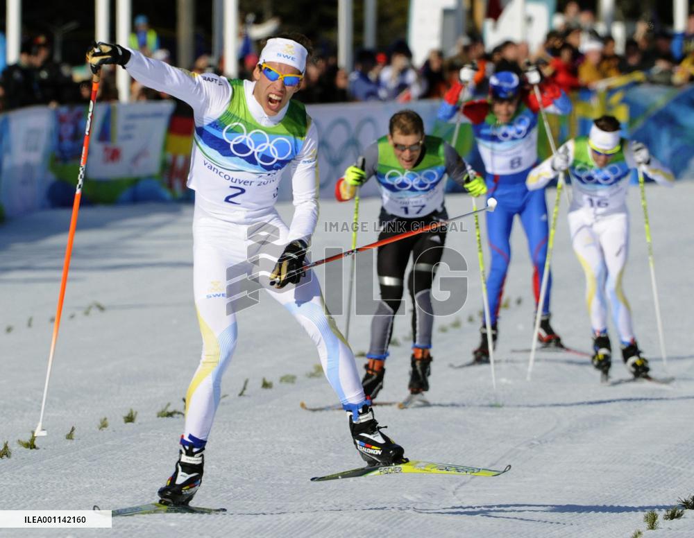 Hellner wins Olympic 30-km pursuit
