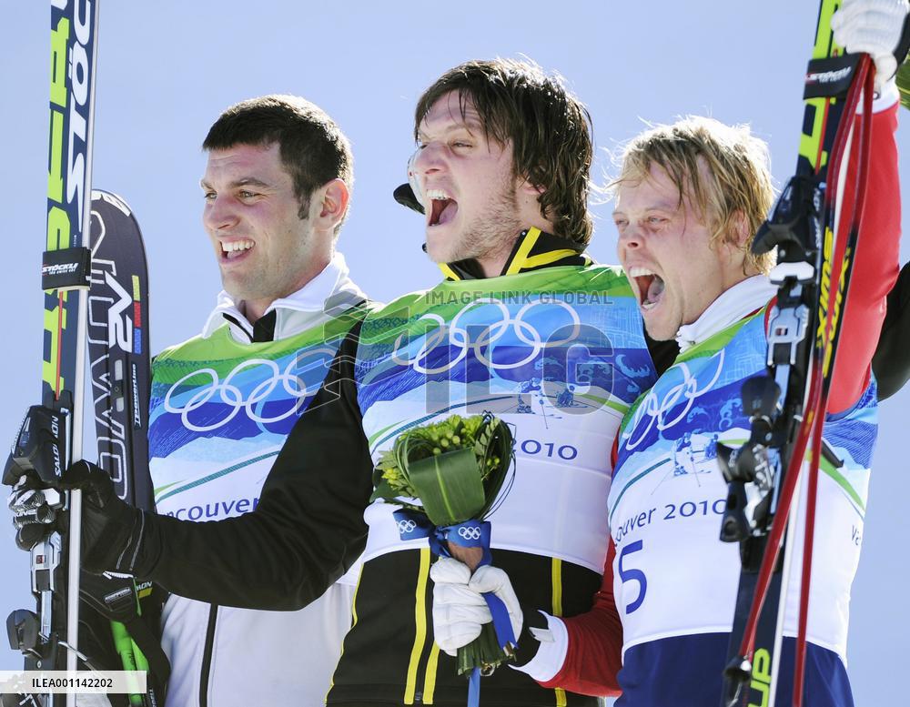 Switzerland's Schmid wins gold in freestyle ski cross