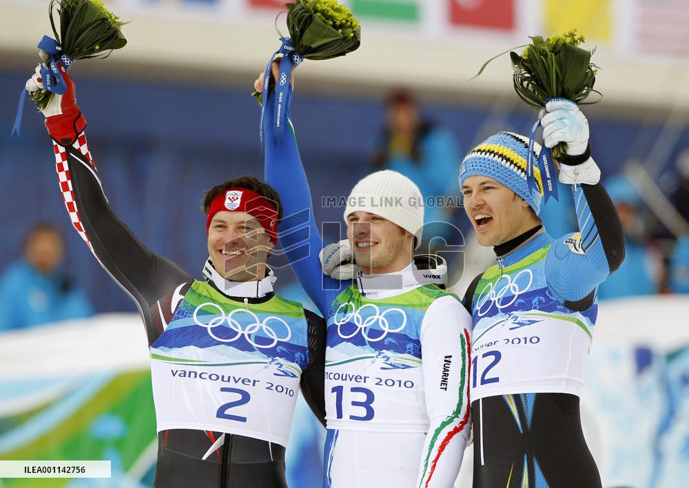 Men's Alpine skiing slalom medalists