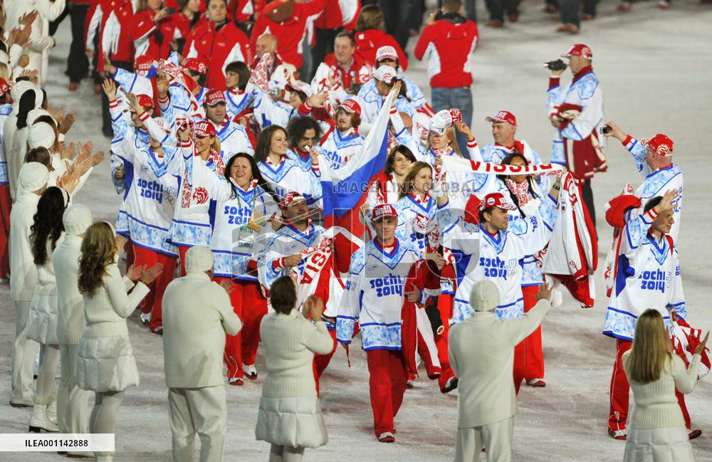 Closing ceremony for Vancouver Winter Olympics