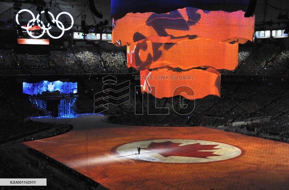 Closing ceremony for Vancouver Winter Olympics
