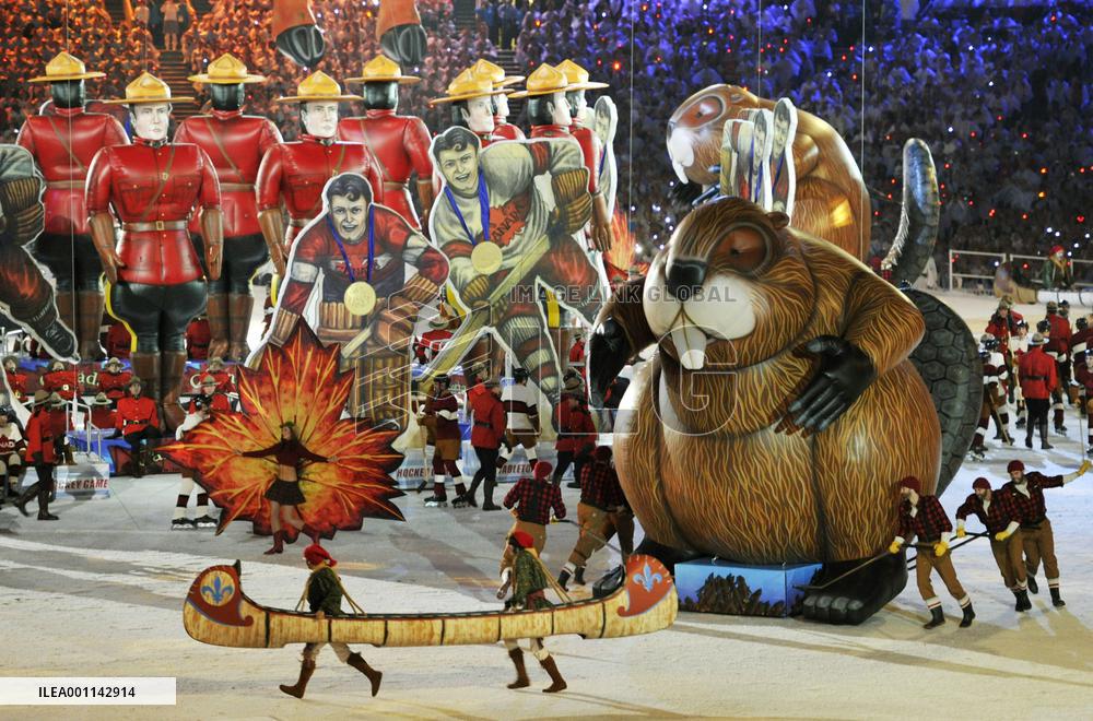 Closing ceremony for Vancouver Winter Olympics