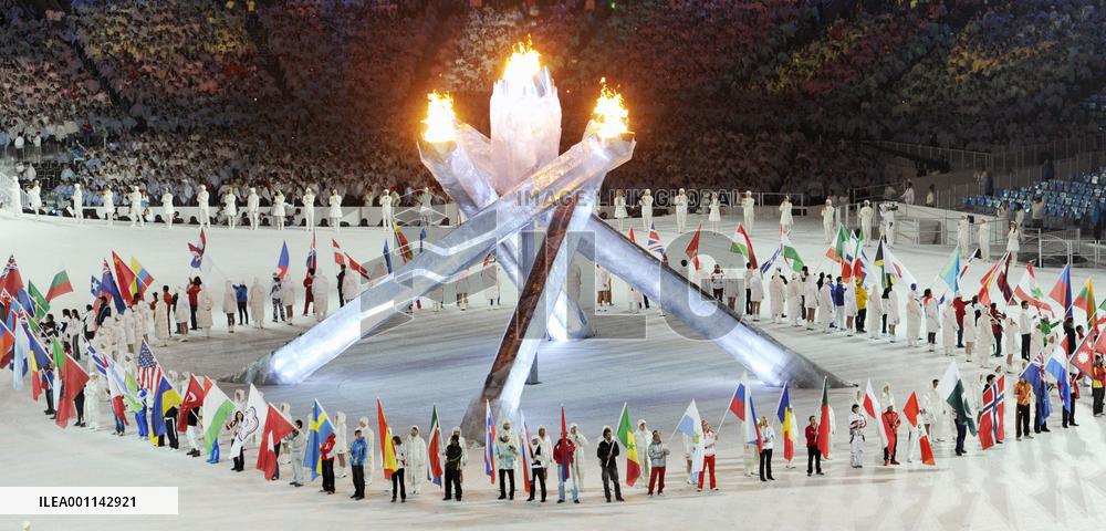 Closing ceremony for Vancouver Winter Olympics