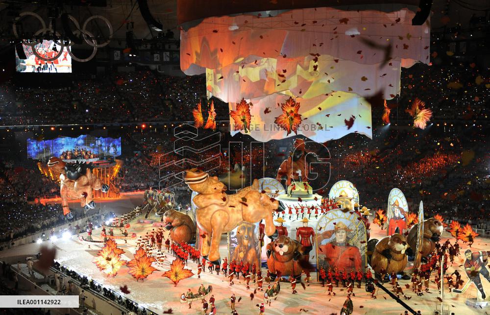 Closing ceremony for Vancouver Winter Olympics