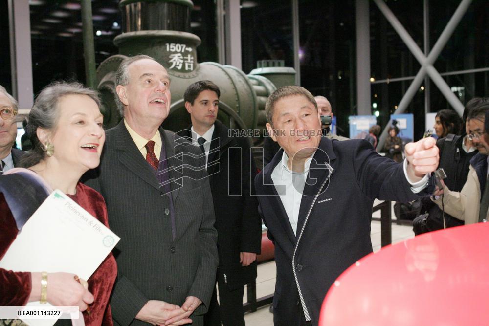 Movie director Kitano awarded France's top honor for arts