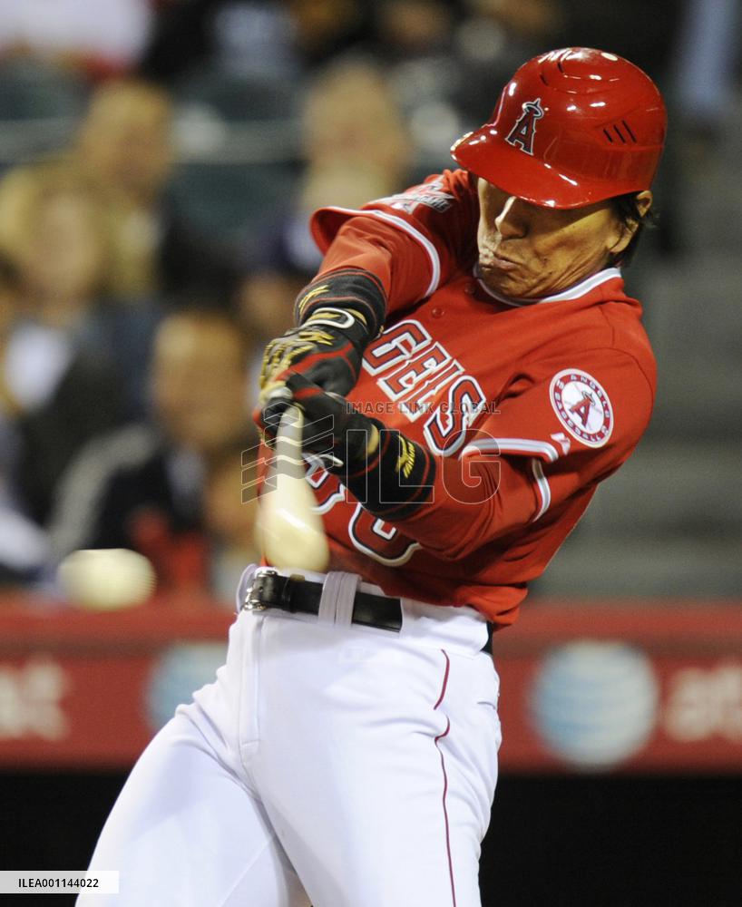 L.A. Angels' Matsui 1-for-3 against San Diego Padres
