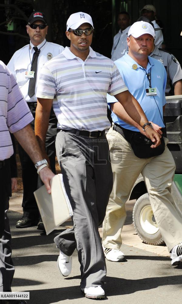 Tiger Woods holds news conference at Masters