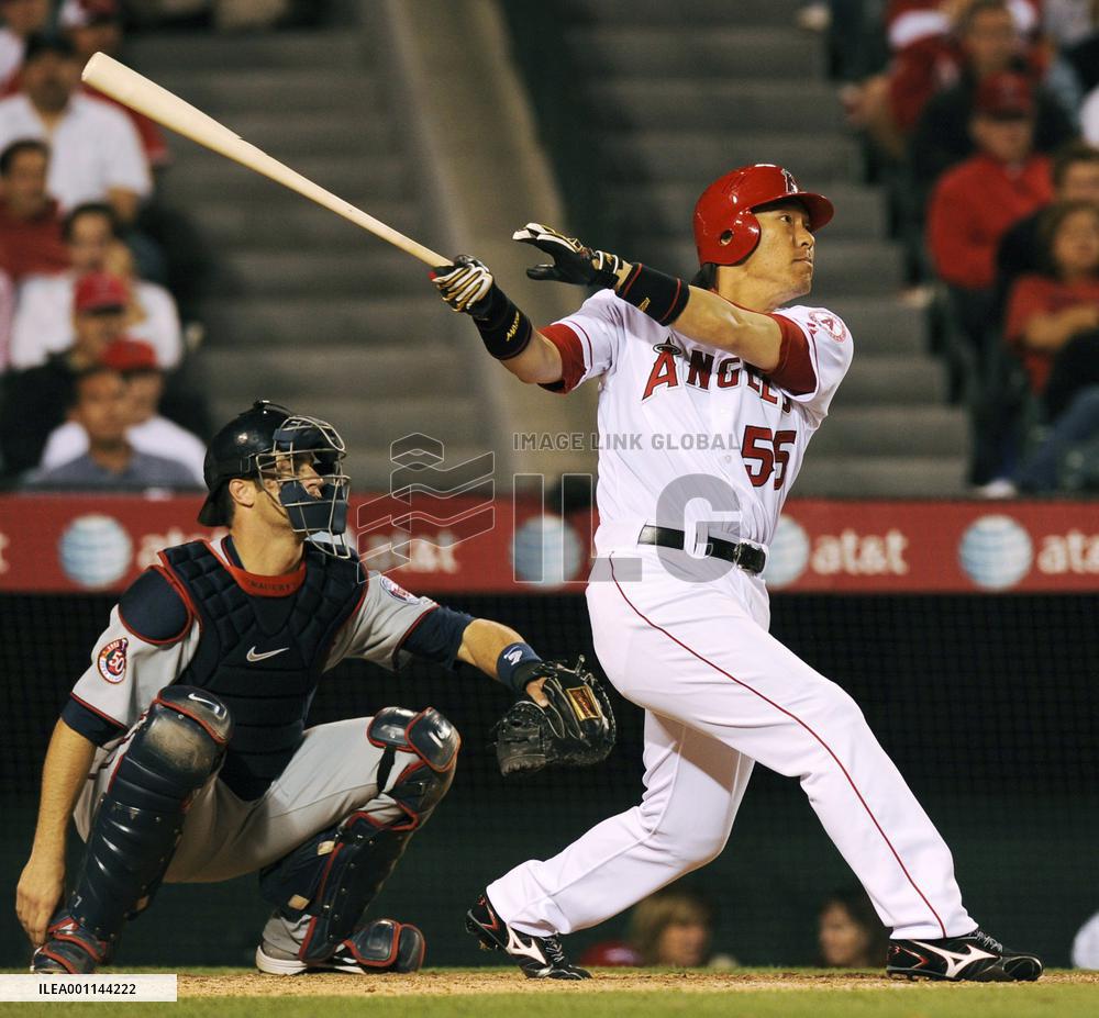 Angels' Matsui 3-for-4 against Twins
