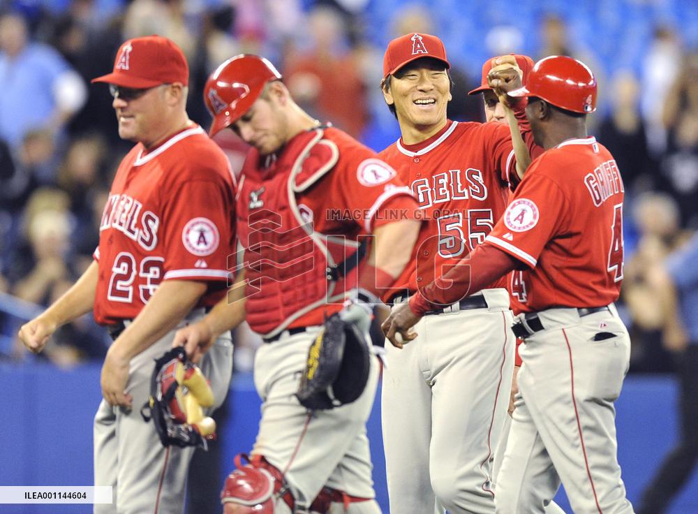 L.A. Angels' Matsui 2-for-4 with an RBI against Blue Jays