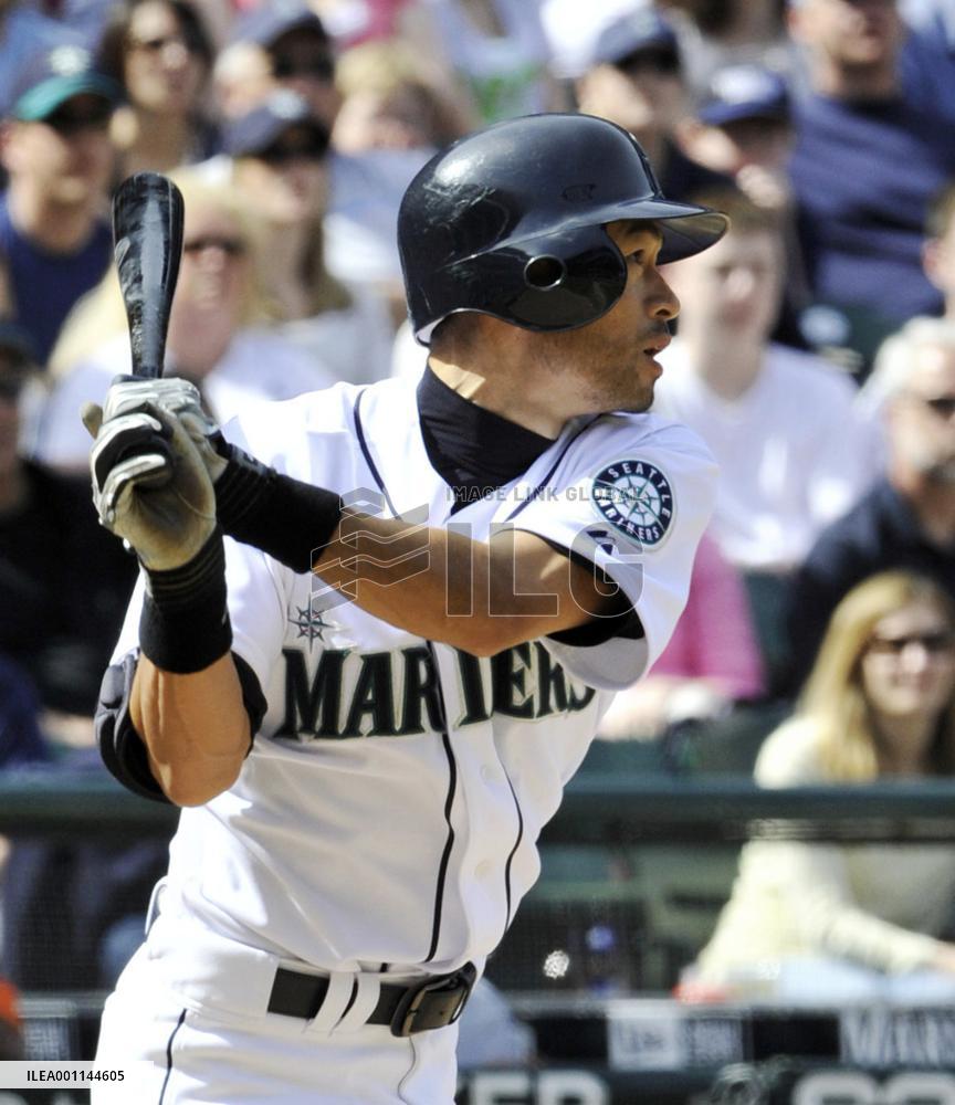 Seattle Mariners' Ichiro 1-for-3 against Detroit Tigers