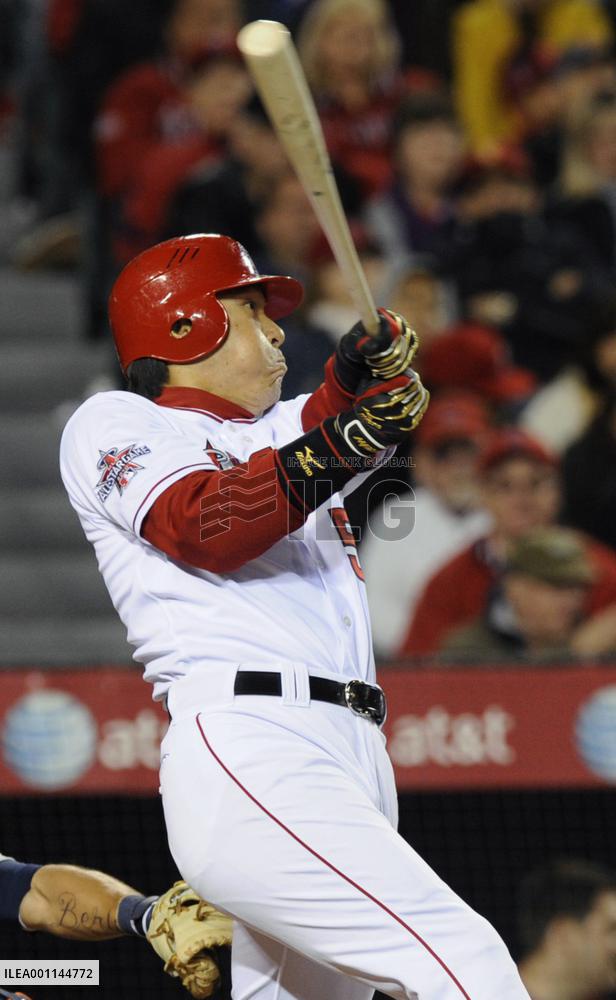 Angels' Matsui hits season's 4th homer against Tigers