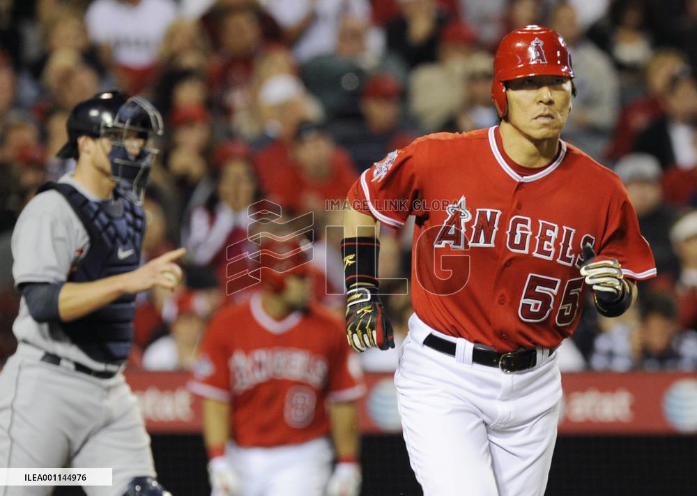 L.A. Angels' Matsui hitless against Cleveland Indians