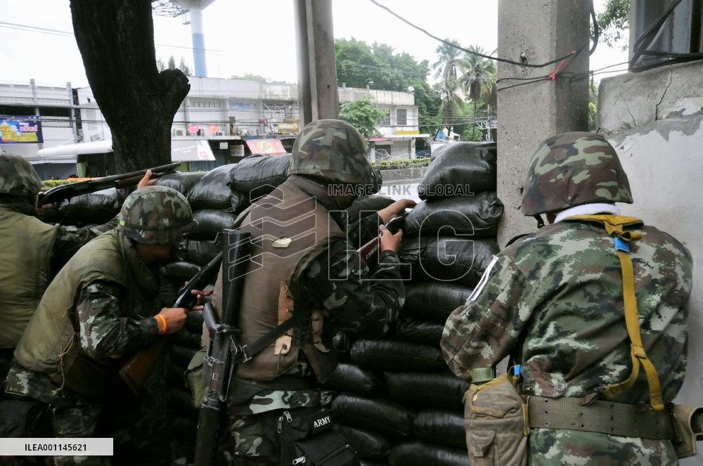 Photos from clashes in Bangkok